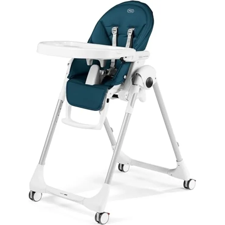 Peg Perego 'Prima Pappa Follow Me' Hochstuhl - Petrolio (Lederimitat)