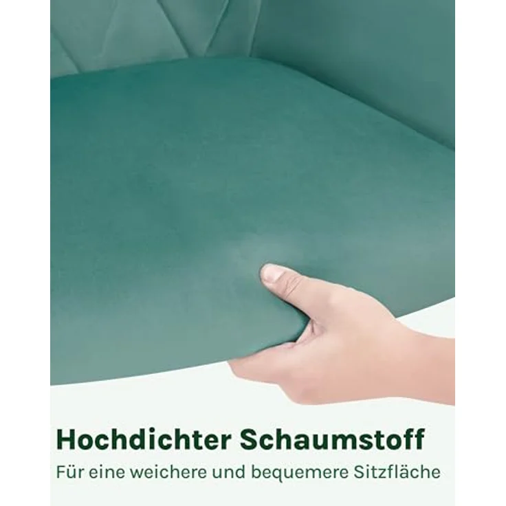 Woltu Esszimmerstuhl (1 St), mit Samtbezug, Küchenstuhl, mit Metallbeinen – Bild 7