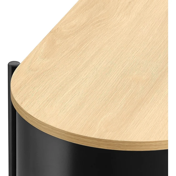 SoBuy FSB102-SCH Konsolentisch Flur, MDF, Melamin, Helle Eiche, 110 x 76 x 39 cm – Bild 10