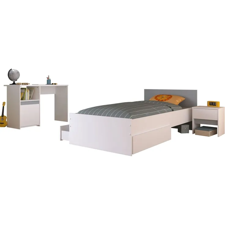 Kinderzimmer-Set 4-tlg. Parisot Pirouette 27 Holzdekor Weiß