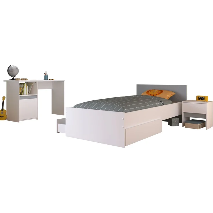 Kinderzimmer-Set 4-tlg. Parisot Pirouette 27 Holzdekor Weiß – Bild 1
