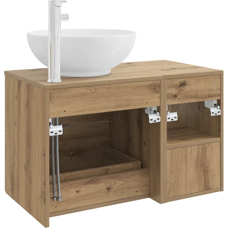 vidaXL Badezimmerschrank-Set 2 stk. Artisan-Eiche 79,5 x 44,5 x 80 cm 3403919 – Bild 6