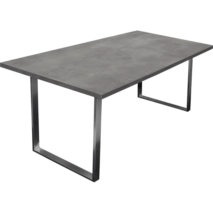 Esstisch >Steel< (BxHxT: 180x76x90 cm) in graphit - 180x76x90cm (BxHxT)