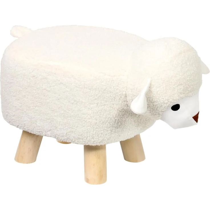 Kesper - Sitzhocker Schaf-Design - ca. 47 ×25 ×25 cm - FSC®-Kiefernholz - Polyester - bis 50 kg – montiert - 17450 – Bild 1