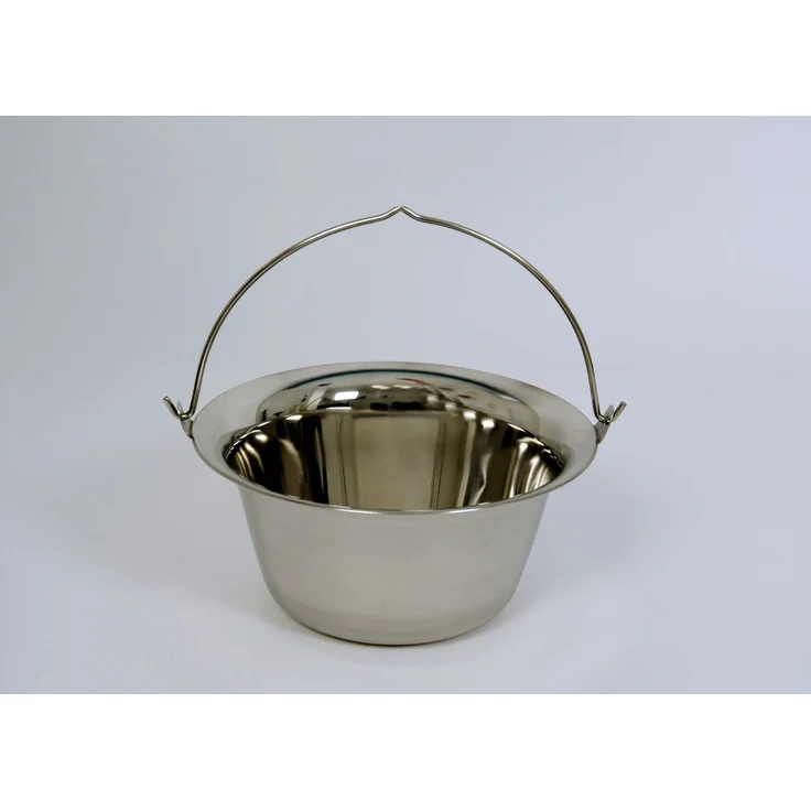 Su-Deco Gulaschkessel 10 Liter Edelstahl silber – Bild 1