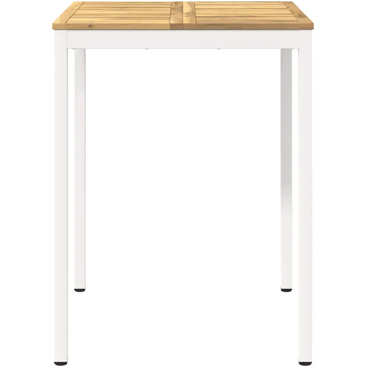 vidaXL Gartenbar-Tisch NAARDEN Weiß gewaschen 80 x 80,5 x 105 cm 901777 – Bild 3