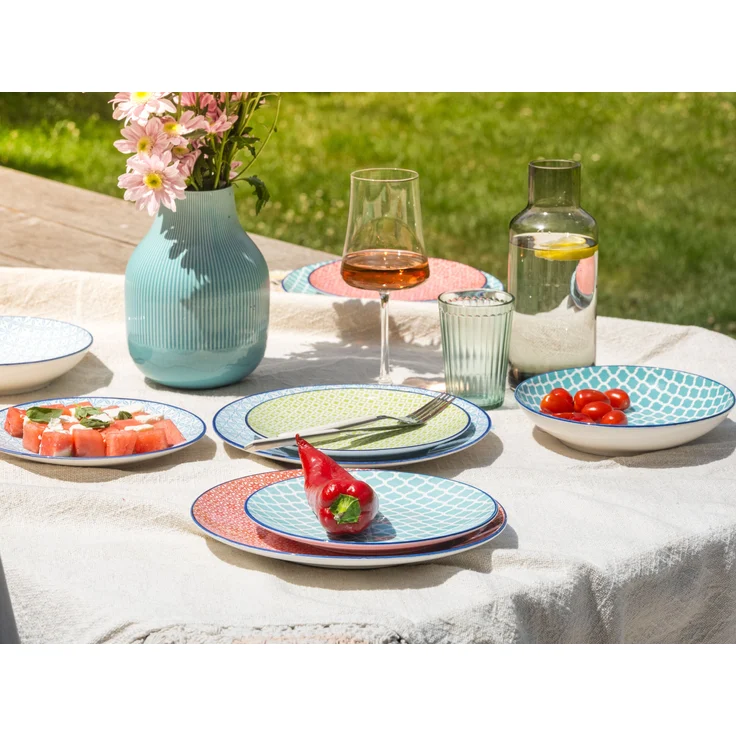 Mediterran Bunt, Tellerset 12-tlg (mo) – Bild 3