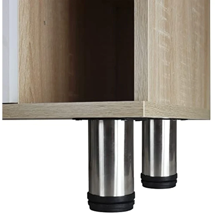 Stabilo Sanitär Waschbeckenunterschrank Waschbeckenunterschrank "Berta" Holz/Eichen Optik Seitenfächern mit Seitenfächern – Bild 7