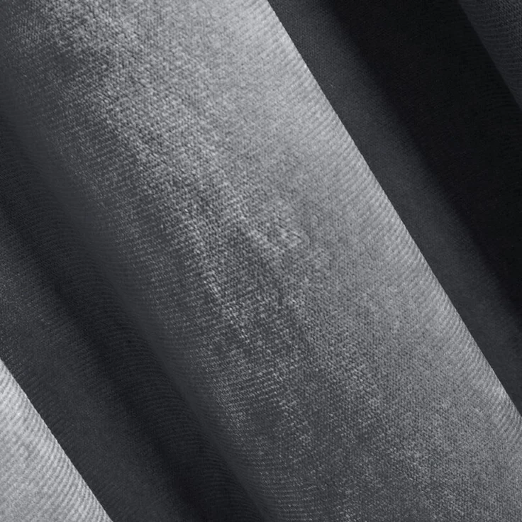 Design91 Samtvorhang, Ösen, Polyester graphit, 140x250 cm – Bild 7