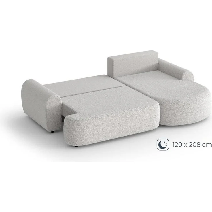 Beautysofa Ecksofa mit Schlaffunktion Olivio, mit Wellenfedern, gepolstertes Ecksofa, im modernen Stil, mit Bettkasten – Bild 2