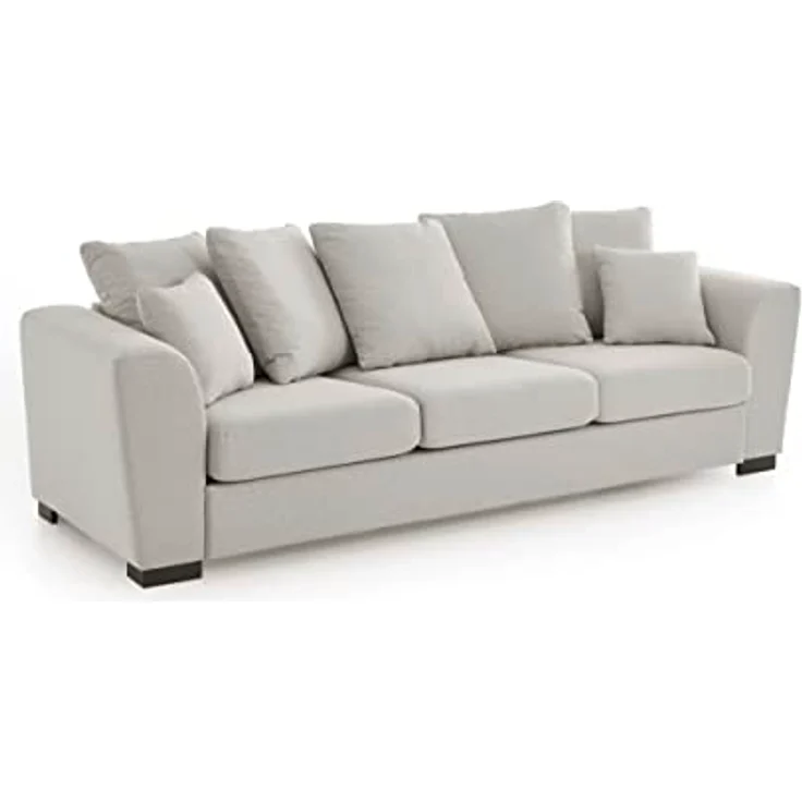 ATLANTIC home collection 3-Sitzer Sofa Mississippi, 266/91/84 cm, Beige – Bild 1