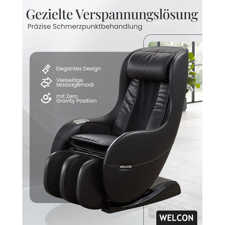 'Easyrelaxx' Massagesessel in Schwarz – Bild 9