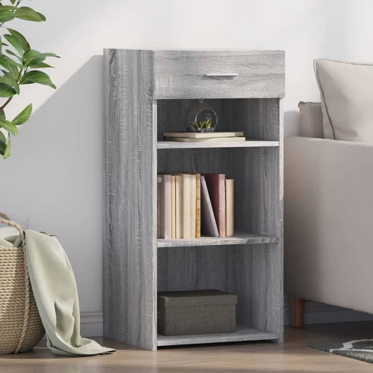 vidaXL Sideboard Grau Sonoma 45x42,5x93 cm Holzwerkstoff 846325 – Bild 1