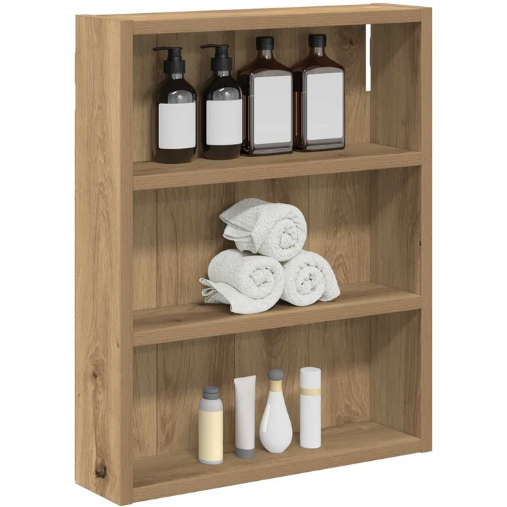 vidaXL Badezimmer-Wandschrank Kunsthandwerk Eiche 40 x 10 x 50 cm 889350 – Bild 3
