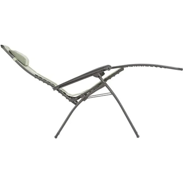Lafuma RSXA Clip Moos Titane, Relaxliege Batyline® Iso mit stufenlos verstellbarem Rahmen und Oeko-Tex® Zertifikat – Bild 6