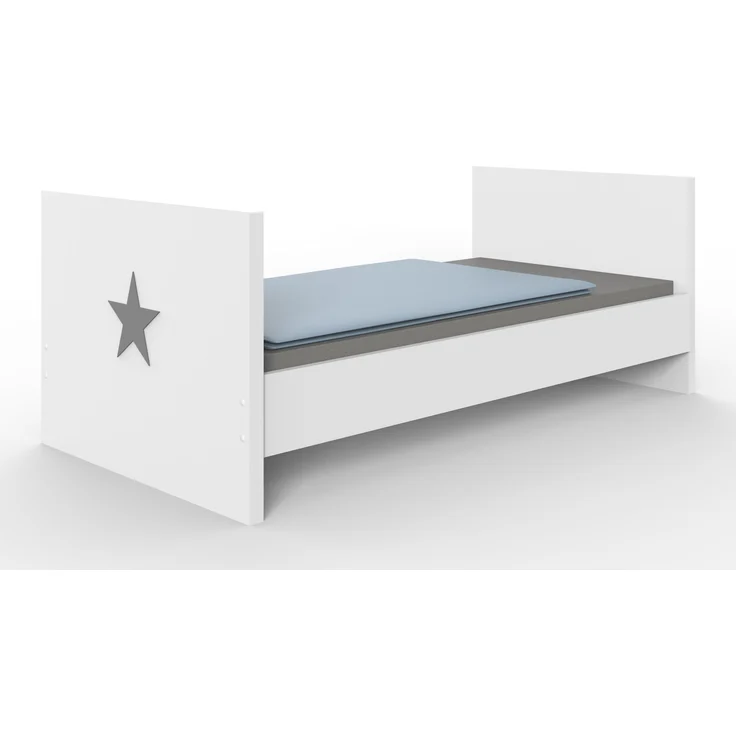 Umbauseiten >ROCKY< (BxHxT: 139x15x2 cm) in WEISS + LIGHT GREY – Bild 2