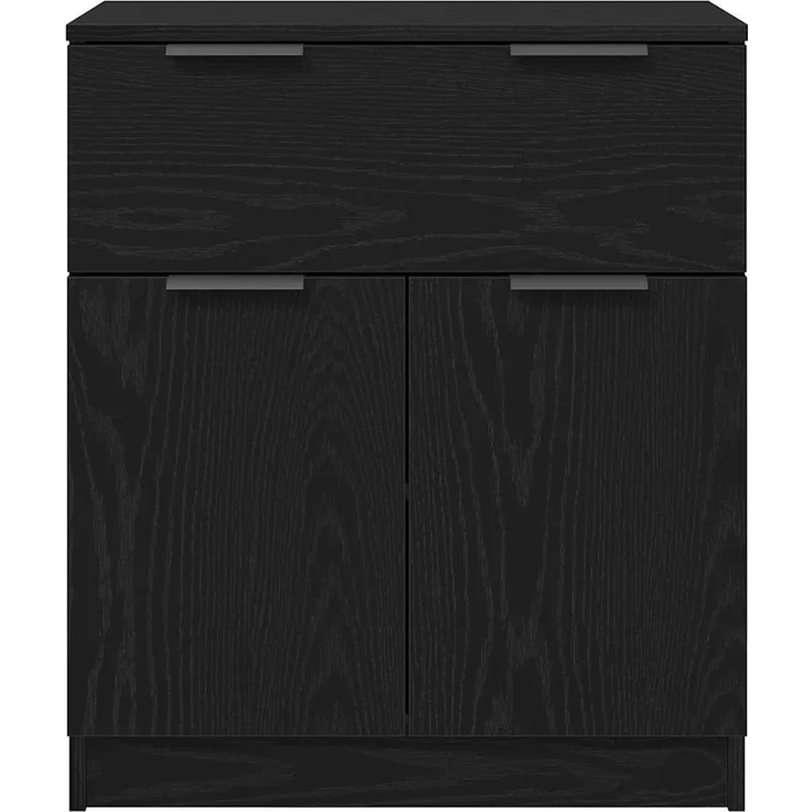 vidaXL Sideboard Schwarz Eichen-Optik 60 x 30 x 70 cm Holzwerkstoff 862738 – Bild 6