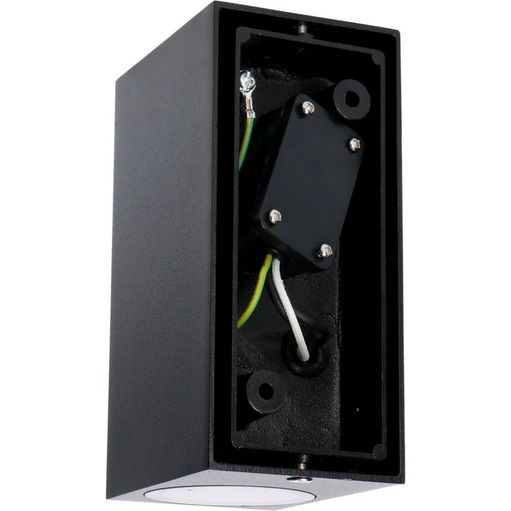 LED's light LED Außen-Wandleuchte 1000680 Außen-Wandleuchte, LED, schwarz 2x GU10 IP44 Auto EIN/AUS – Bild 3