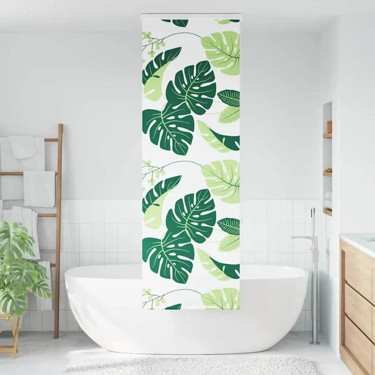 vidaXL Duschrollo mit Kassette 70x240 cm Stoffbreite 66 cm 4014965 – Bild 2