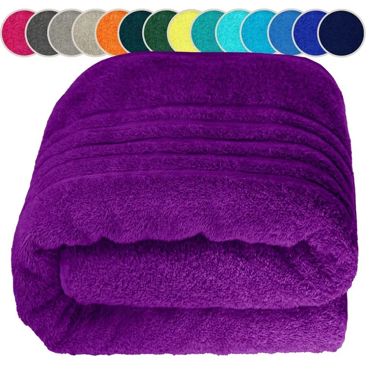 Lashuma Saunatuch XXL Handtuch London, Frottee (1-St), großes Badetuch Damen & Badehandtuch Herren 80x200 - Saunahandtuch