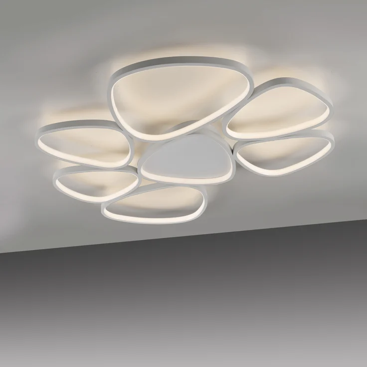 JUST LIGHT Deckenleuchte PEBBLES, Dimmfunktion, LED fest integriert, Warmweiß, LED, dimmbar, Switchmo, Memory, nach Trennung vom Netz – Bild 3