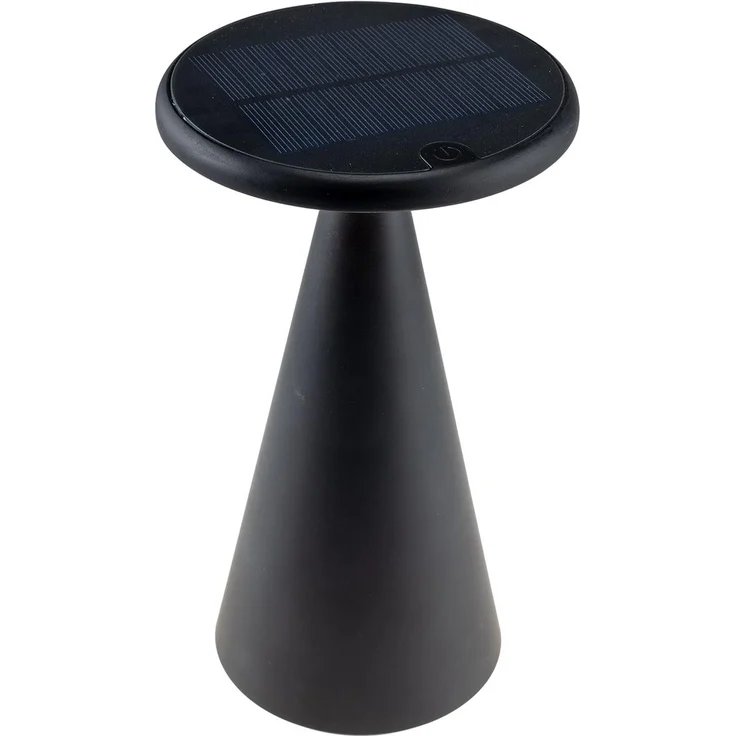 LED Solar-Tischleuchte "Foco Sol" 2700K, IP44, dimmbar, 20cm, matt schwarz – Bild 6