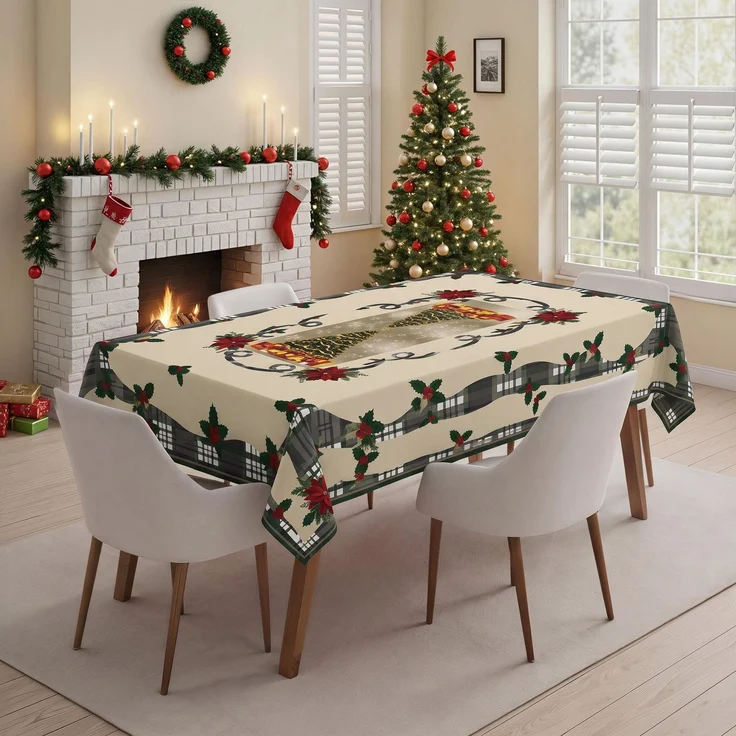 Hermia Concept 'Xmas 29 - Small' Tischdecke, Mehrfarbig, 100 x 160 cm – Bild 1