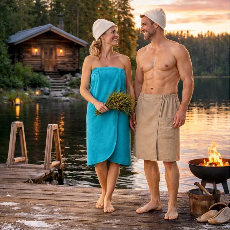 Aqua Speed Saunatuch für Damen Saunakilt Sauna Wickeltuch Therme Spa weich, (Elastischer Saunarock für Entspannung Dampfbad Relaxzone), Atmungsaktive Qualität für angenehme Sauna Momente – Bild 3