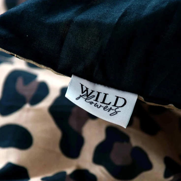 Bettwäsche Wild Flowers Leopard Animalprint 100% Baumwolle 135x200 – Bild 7