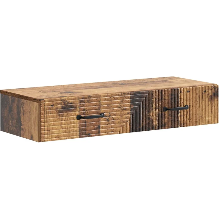 vidaXL Wandmontierter Beistelltisch Altholz 87,5 x 34,5 x 17 cm 898673 – Bild 2