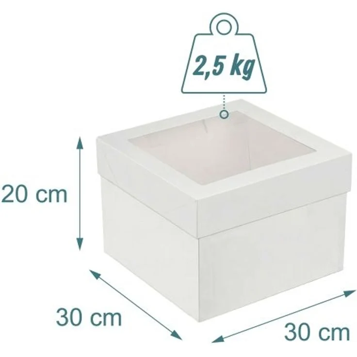 Relaxdays Tortenbox Set Sichtfenster & Cakeboards – Bild 4