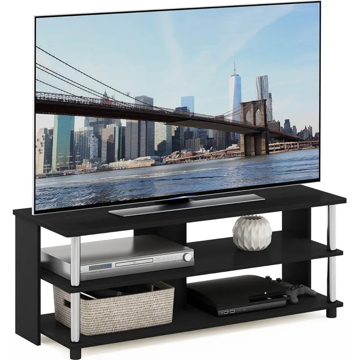Furinno Sully 3-Stufe TV-Ständer für TV bis 48, Americano, 104. 4 (Breite) x 40. 1 (Höhe) x 39. 4 (Tiefe) cm