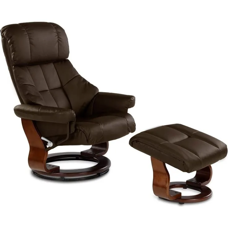 aktivshop Massagesessel mit Hocker, mit Relaxfunktion
