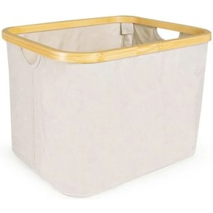 osoltus Faltbox Wäschebox Wäschekorb Nelson Bambus Beige 40 cm – Bild 6