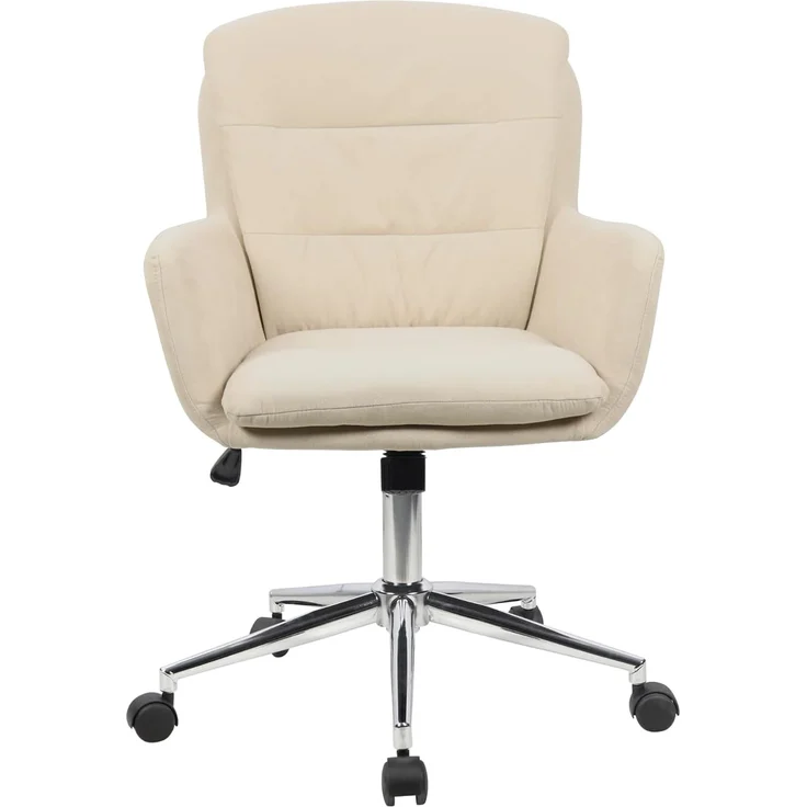 SVITA Schreibtischstuhl MARTE, höhenverstellbar, Bürostuhl, Drehstuhl mit Rollen, Beige – Bild 4