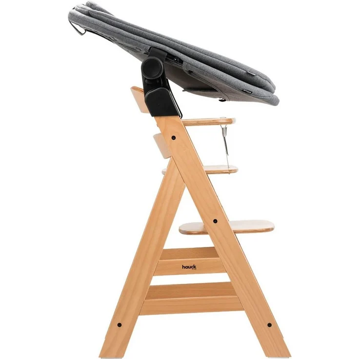 Hauck Hochstuhl Set mit Babywippe Alpha Newborn Set Pro Nature Grey – Bild 1