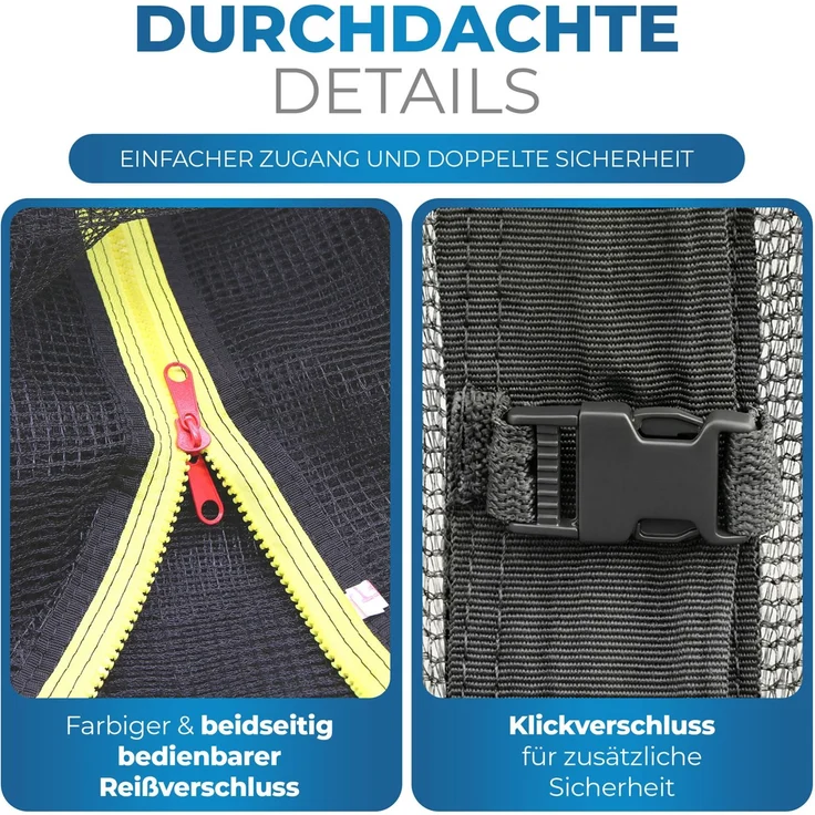 Terena Sicherheitsnetz Premium Ersatznetz für Trampolin 366 cm – Bild 6