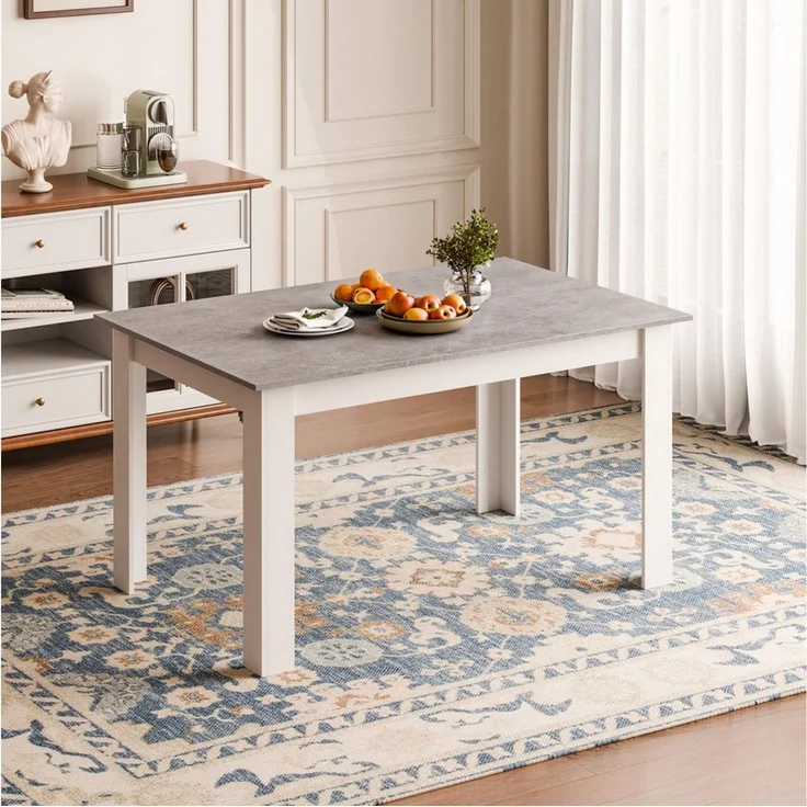 Mondeer Esstisch Esszimmertisch, Stilvoll und langlebig 138 x 90 x 75 cm – Bild 1