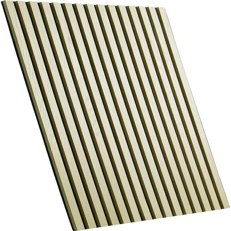 Akustikpaneele Holz 60 x 60 cm 4 Paneele Creme Wandpaneele Deckenpaneele 3D Wandpaneel Wandverkleidung Dekorpaneel – Bild 4