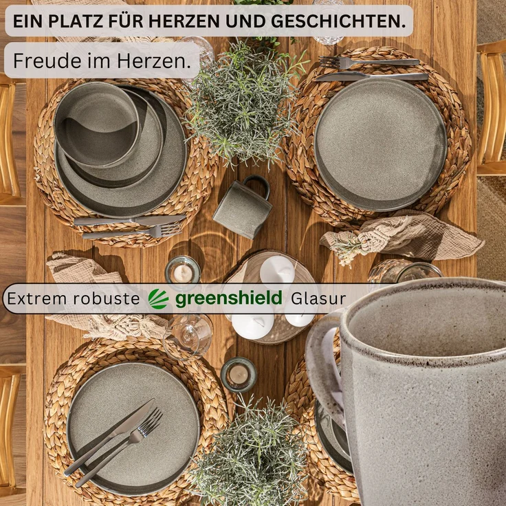 SÄNGER Kaffeebecher Set Kairo Clay - 6 aus Steingut – Bild 3