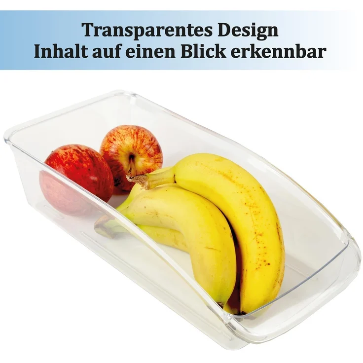 Kühlschrank - Behälter ( 33 x 15 x 8cm ) Kühlschrankbox Spülmaschinengeeignet - Hochwertige Aufbewahrungsbox mit Griff für die Küche – Bild 5