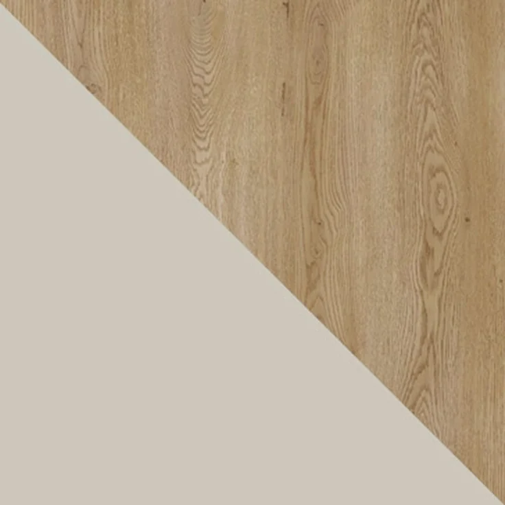 Wohnwand Lazando, mit weißer LED Beleuchtung, Farbe: Cashmere + Cremona Eiche – Bild 5