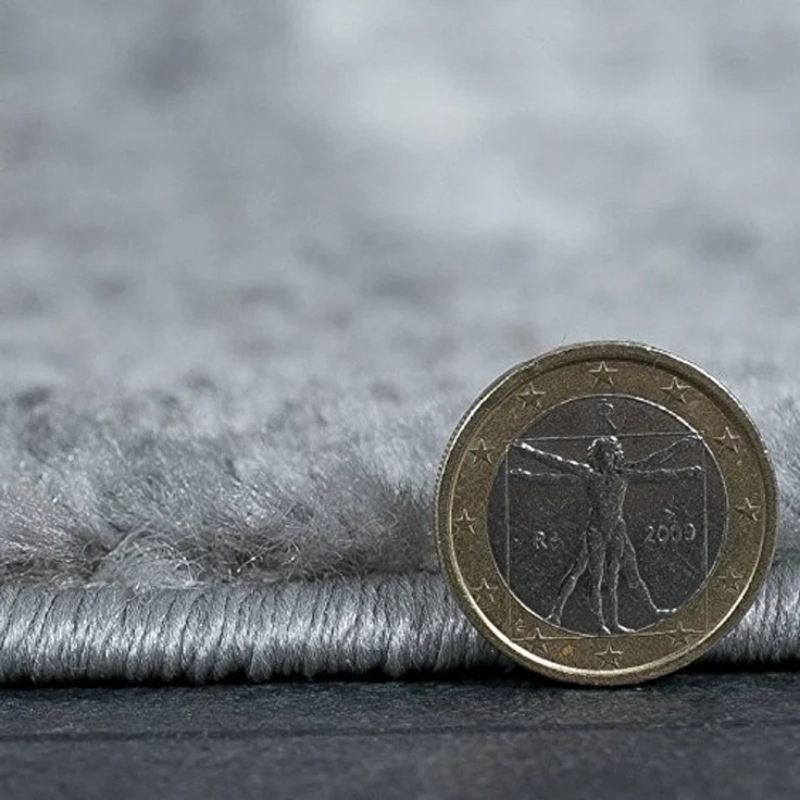 Vimoda Teppich Wohnzimmer Klassisch Karo- kariert Design, Rechteckig, Höhe: 5 mm, Läufer Kachel Optik in Türkis Grau Gelb & Lila Teppich Schlafzimmer – Bild 4