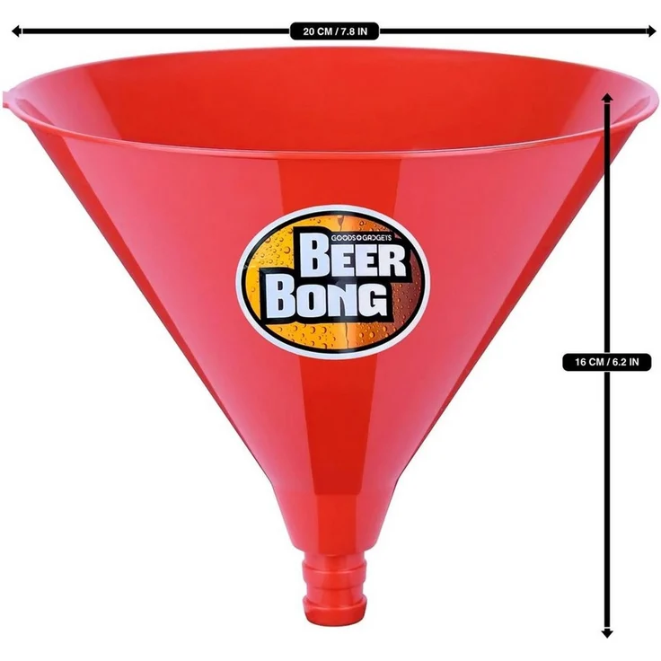 Goods+Gadgets Trichter Biertrichter Bier-Bong, (Bier-Stürzer, mit Absperrhahn), Trinkspiel – Bild 3