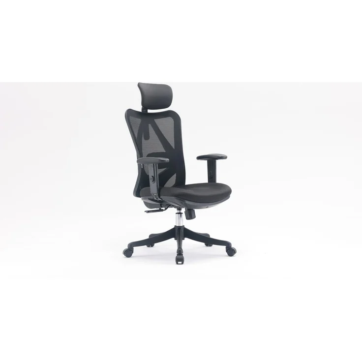 SIHOO Ergonomischer Schreibtischstuhl, Drehstuhl hat Verstellbarer Lordosenstütze, Kopfstütze und Armlehne, Höhenverstellung und Wippfunktion, Rückenschonend, Bürostuhl bis 150kg/330LB Belastbar – Bild 6