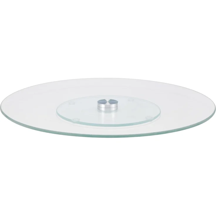mucHome Tortenplatte aus Glas 360° drehbare Rund ∅30 cm Tortendrehscheibe Drehteller, Glas – Bild 2