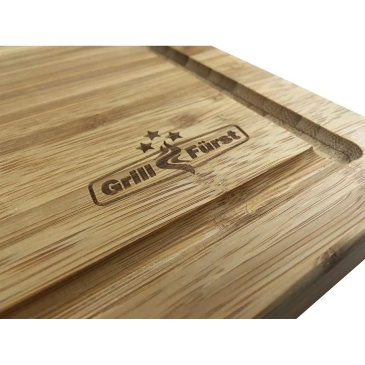 Grillfürst Bambus Schneidebrett groß 50 x 30 cm Bambus – Bild 6