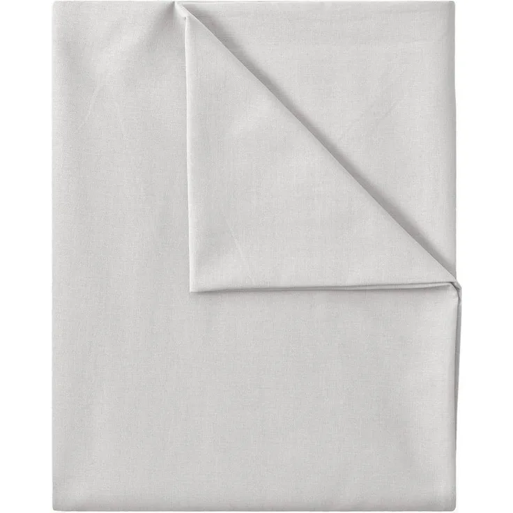 GREEN MARK Textilien Betttuch gewebtes Leintuch Betttuch, 100% Baumwolle, Gummizug: ohne, (1 Stück), weich und pflegeleicht, viele Variationen, 150x250 cm, Silber grau