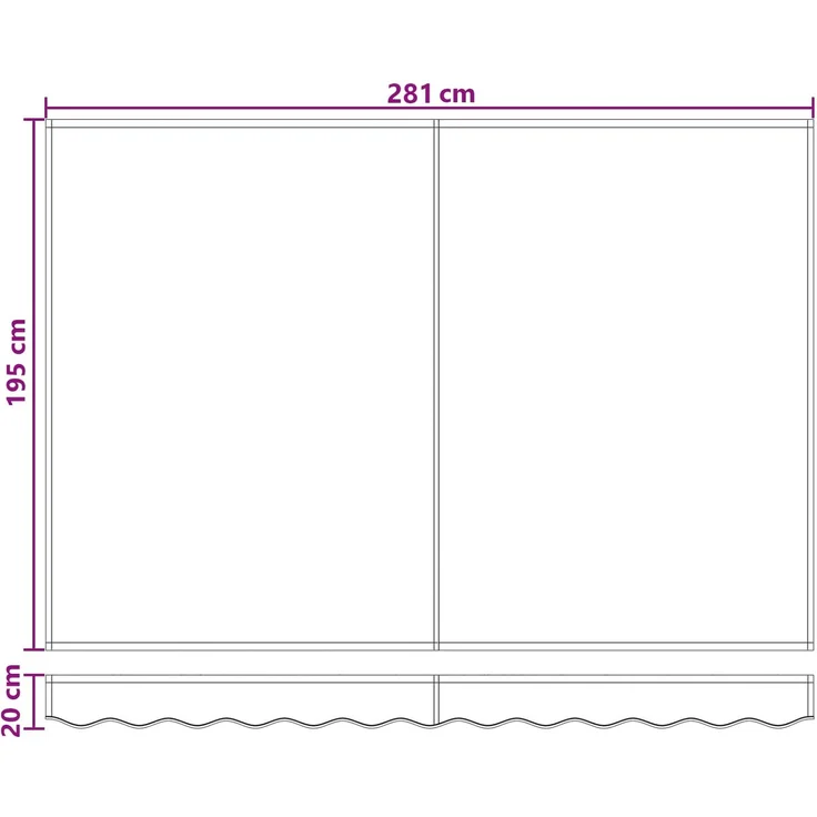 vidaXL Manuell einziehbare Markise Taupe 3 x 2 m 3425651 – Bild 8