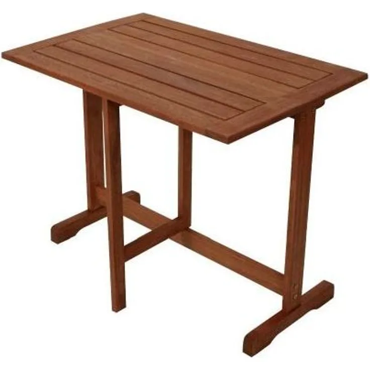Gartentisch Beistelltisch Tisch 90x60cm klappbar Eukalyptusholz